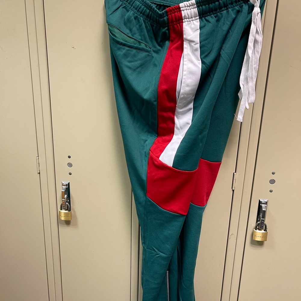 New Zippered Track Pants Size S
